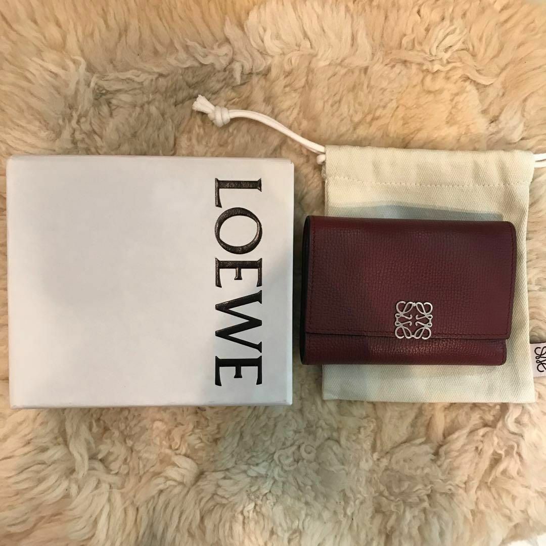 LOEWE - ☆美品☆ロエベ アナグラム 三つ折り コンパクト財布の通販 by