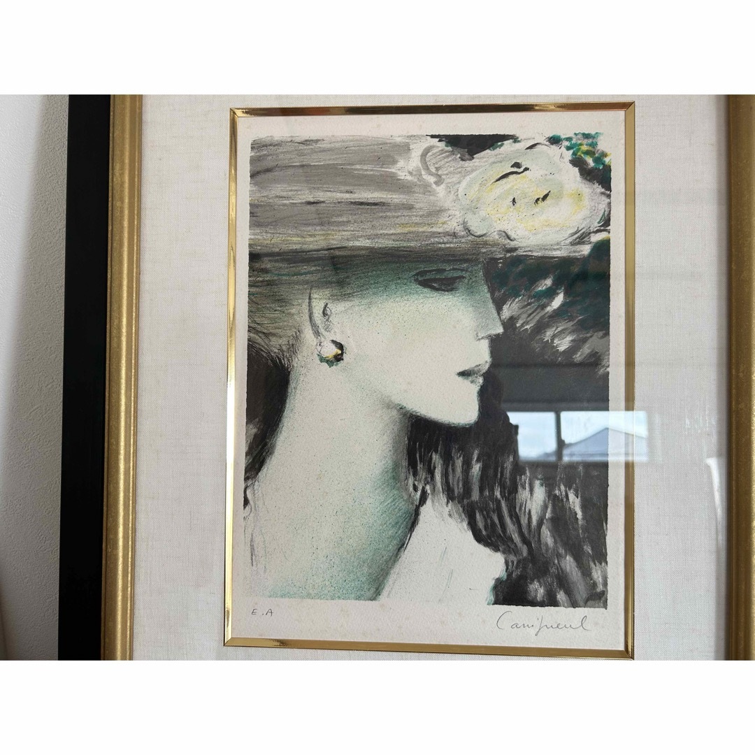 カシニョール Cassigneul「プロフィール」リトグラフ 版画 カシニョール Cassigneul「プロフィール」リトグラフ 版画