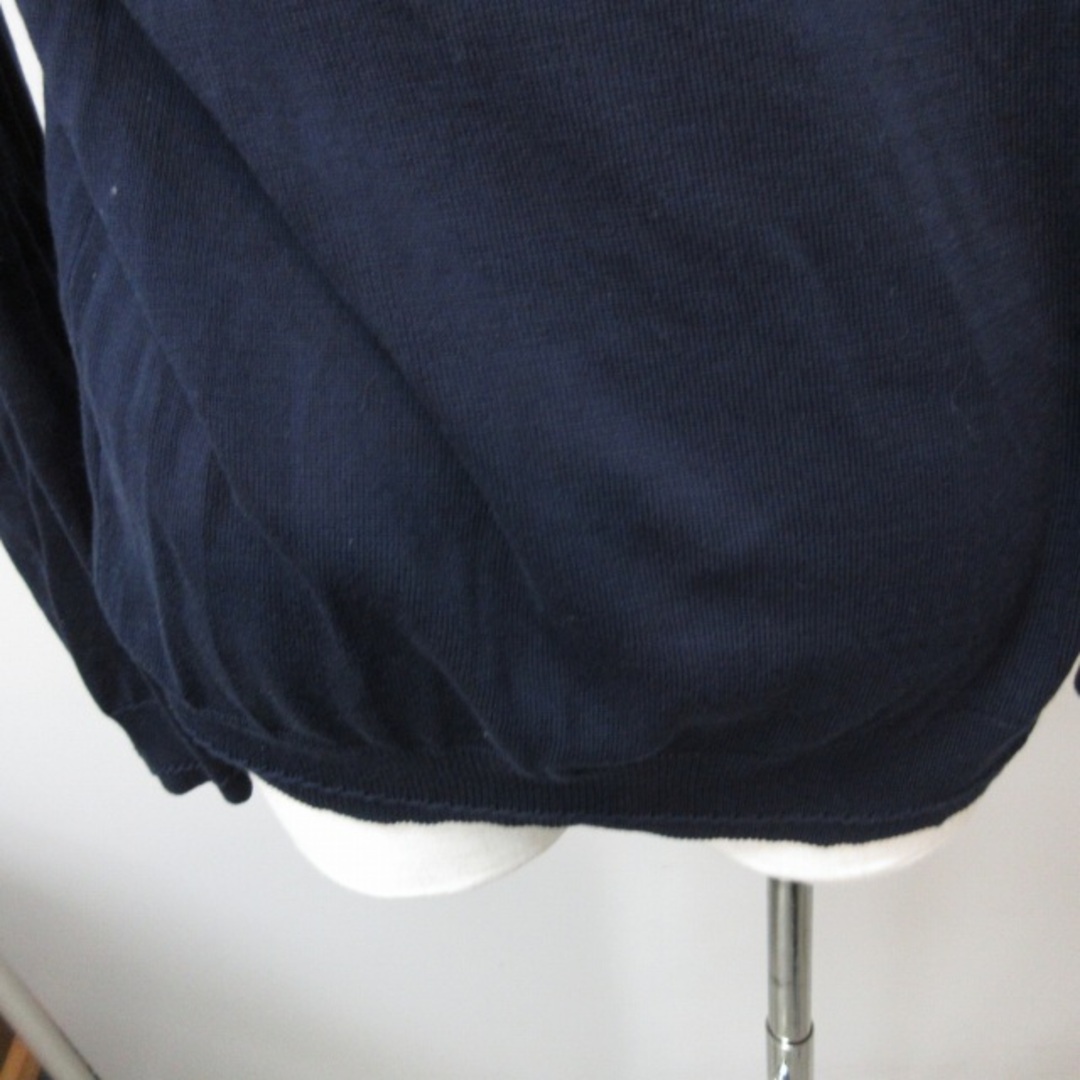 nano・universe(ナノユニバース)のナノユニバース nano&co セーター ニット 長袖 紺 Lサイズ レディースのトップス(ニット/セーター)の商品写真