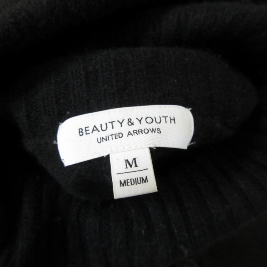BEAUTY&YOUTH UNITED ARROWS(ビューティアンドユースユナイテッドアローズ)のB&Y ユナイテッドアローズ タートルネックセーター ニット 長袖 黒 M メンズのトップス(ニット/セーター)の商品写真