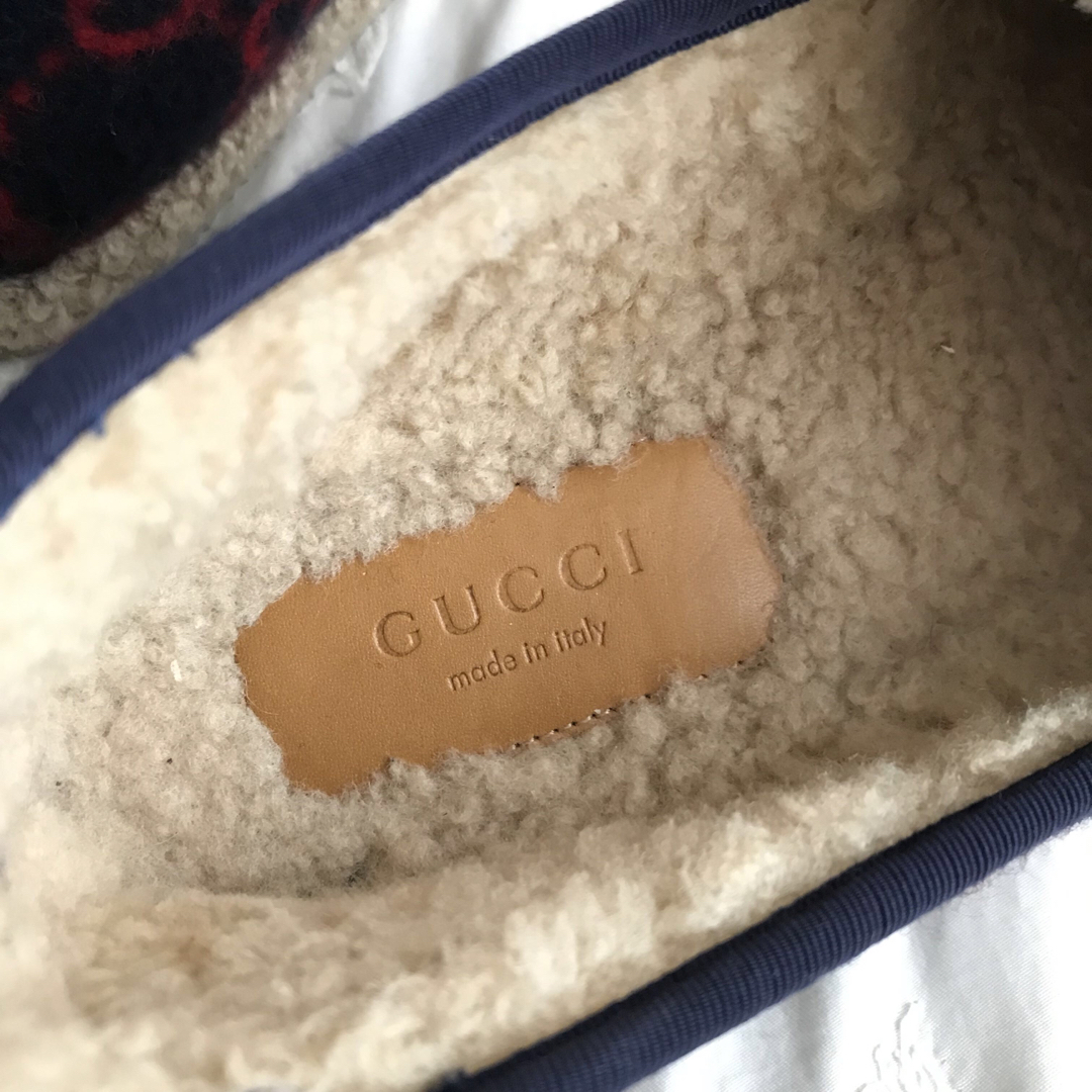 Gucci(グッチ)のグッチ GG　ウールシューズ ホースビット ムートン ボア　エスパドリーユ  レディースの靴/シューズ(スリッポン/モカシン)の商品写真