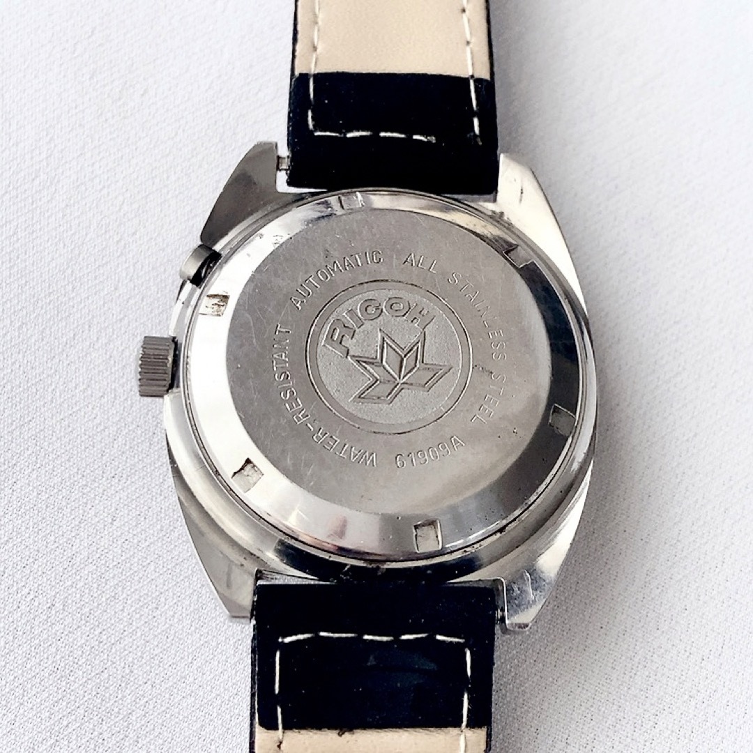 RICOH - RICOH 昭和レトロ21石メンズ自動巻／手巻き腕時計 稼動品 の