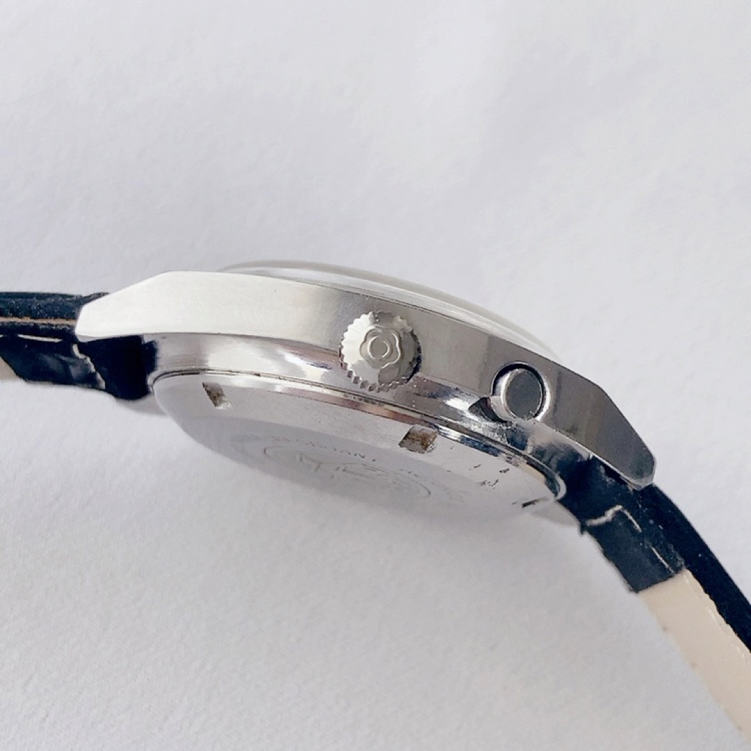 RICOH - RICOH 昭和レトロ21石メンズ自動巻／手巻き腕時計 稼動品 の
