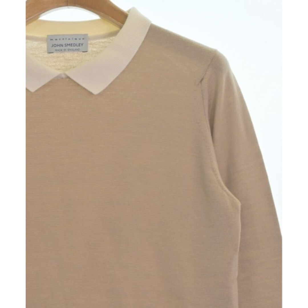 JOHN SMEDLEY(ジョンスメドレー)のJOHN SMEDLEY ジョンスメドレー ニット・セーター S ベージュ 【古着】【中古】 レディースのトップス(ニット/セーター)の商品写真