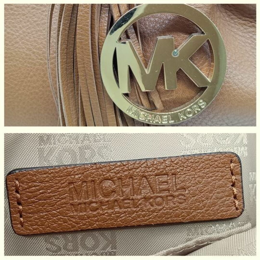 Michael Kors(マイケルコース)のマイケルコース ２WAY ショルダーバッグ レザー フリンジ 美品 中古 レディースのバッグ(ショルダーバッグ)の商品写真