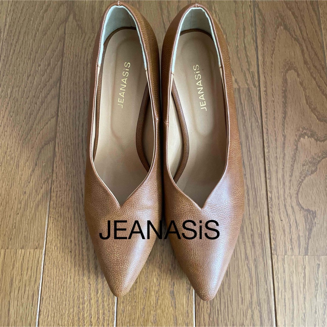 JEANASIS(ジーナシス)のJEANASiS ハイヒール 太ヒール パンプス サイズMブラウン レディース レディースの靴/シューズ(ハイヒール/パンプス)の商品写真