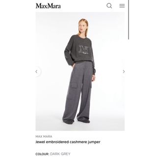 マックスマーラ(Max Mara)の国内正規 23AW MAX MARA PALATO  カシミヤ ニット S(ニット/セーター)