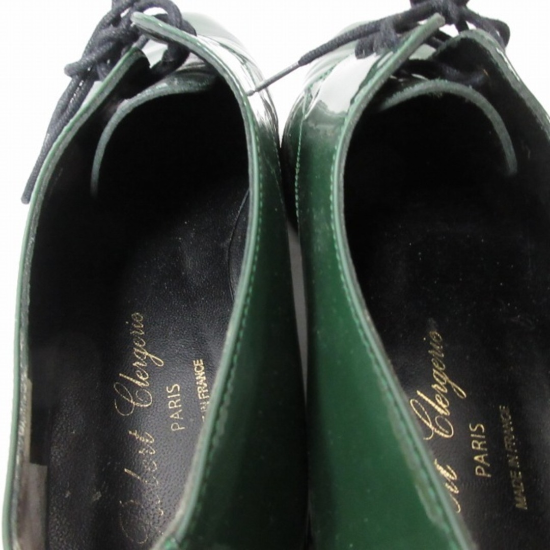 other(アザー)のロベールクレジュリー エナメル ドレスシューズ 厚底 緑 黒 24.0 STK レディースの靴/シューズ(その他)の商品写真