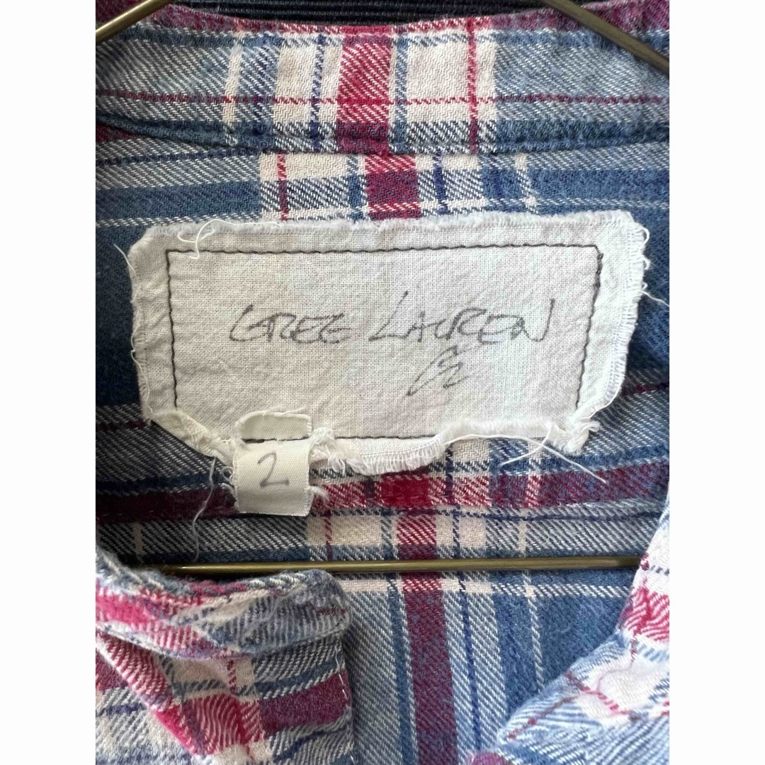 Greg Lauren(グレッグローレン)のGREG LAUREN グレッグローレン チェックシャツ　サイズ2 メンズのトップス(シャツ)の商品写真