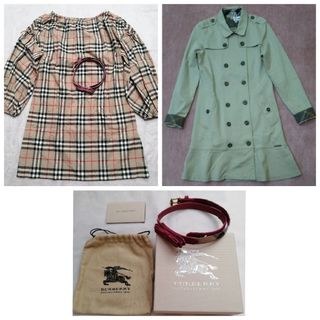 バーバリー(BURBERRY)のBURBERRY ワンピース 128cm,140cm  ベルト 計３点セット(ワンピース)