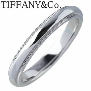 ティファニー(Tiffany & Co.)のティファニー ミルグレイン リング トゥギャザー PT950 14号 幅3.0mm 新品仕上げ済 TIFFANY【15745】(リング(指輪))