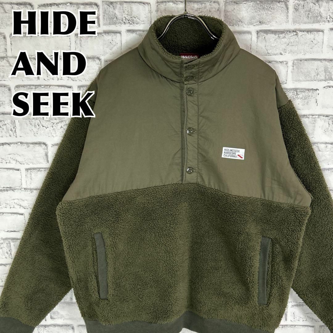 HIDE AND SEEK(ハイドアンドシーク)のHIDE ＆ SEEK ハイドアンドシーク ハーフボタン ボアフリースジャケット メンズのジャケット/アウター(その他)の商品写真