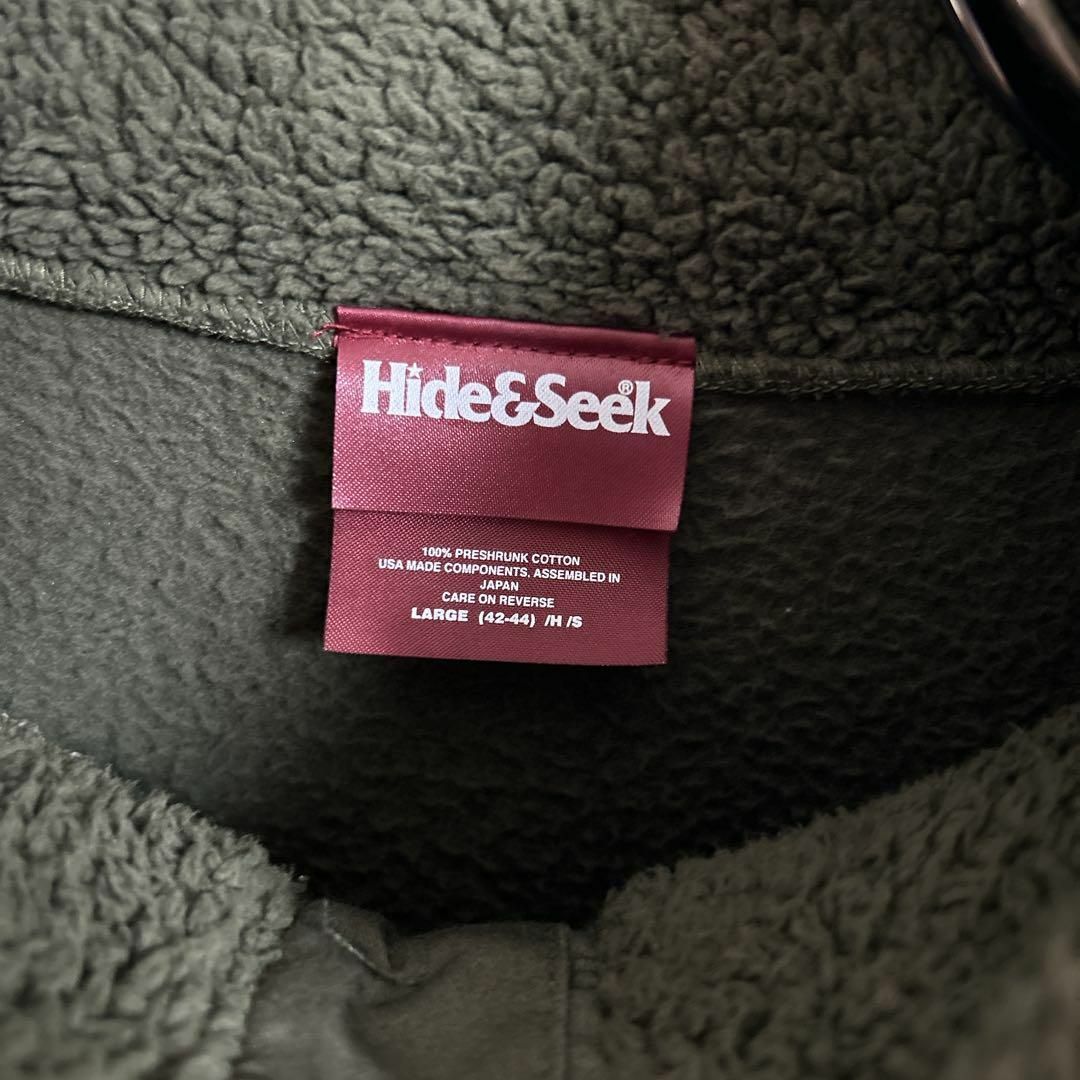 HIDE AND SEEK(ハイドアンドシーク)のHIDE ＆ SEEK ハイドアンドシーク ハーフボタン ボアフリースジャケット メンズのジャケット/アウター(その他)の商品写真