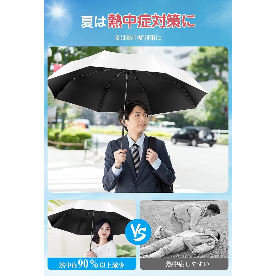 日傘 UVカット 遮光遮熱 折りたたみ傘 UPF50+ 紫外線遮断 晴雨兼用 レディースのファッション小物(傘)の商品写真