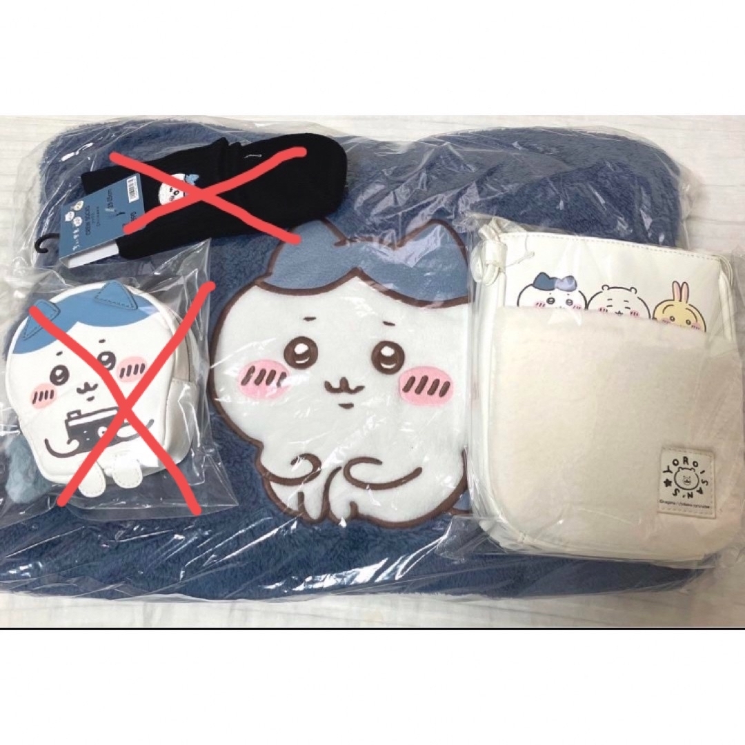 ちいかわ　ハチワレ2点セット エンタメ/ホビーのおもちゃ/ぬいぐるみ(キャラクターグッズ)の商品写真