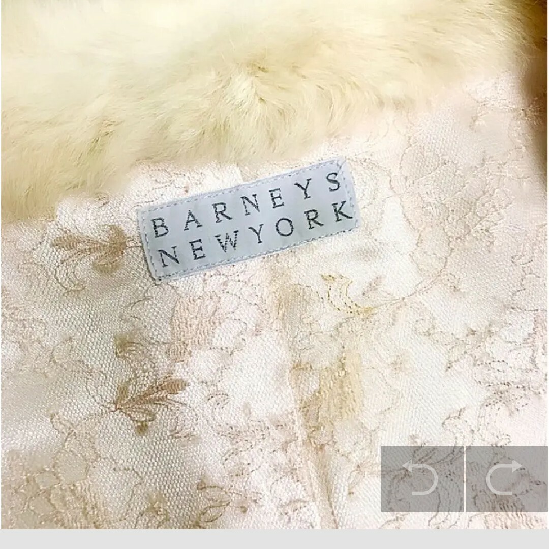 BARNEYS NEW YORK(バーニーズニューヨーク)のBARNYS NEWYORK ノーカラー  ファーコート レディースのジャケット/アウター(毛皮/ファーコート)の商品写真