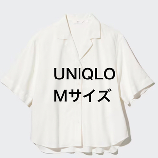 ユニクロ(UNIQLO)のUNIQLO リネンブレンドオープンカラーシャツ（半袖）(シャツ/ブラウス(半袖/袖なし))