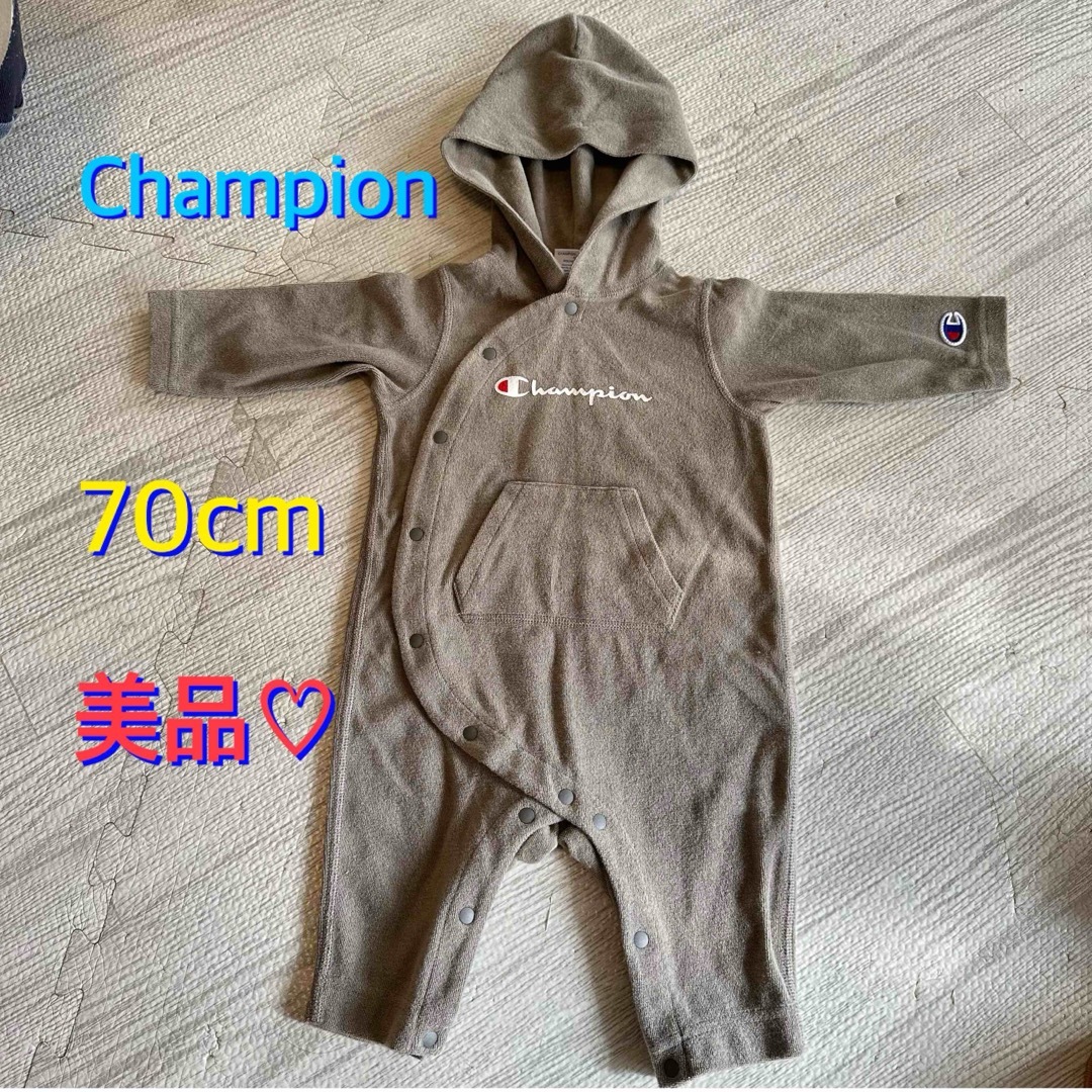 Champion(チャンピオン)のChampion カバーオール 70cm 美品♡ お値下げしました♡ キッズ/ベビー/マタニティのベビー服(~85cm)(カバーオール)の商品写真