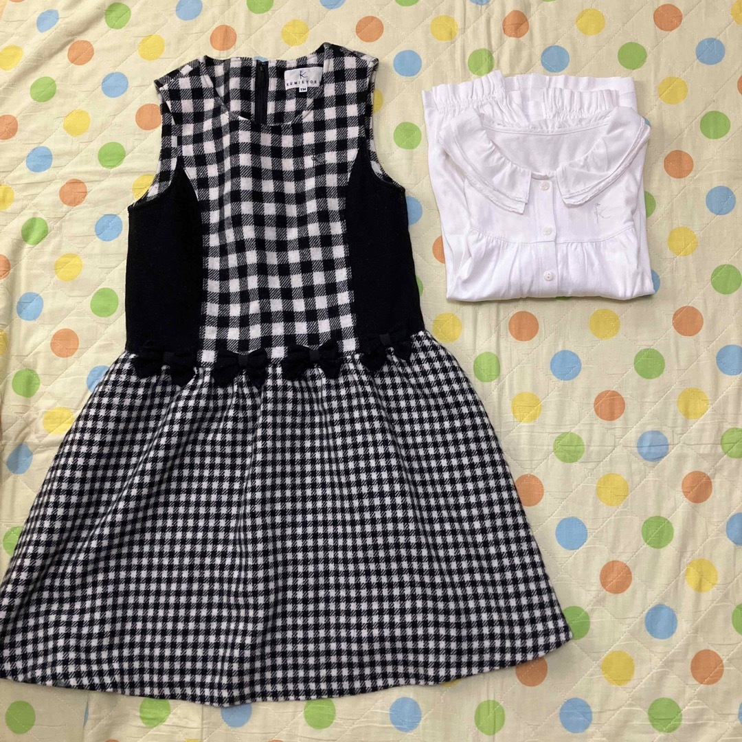 kumikyoku（組曲）(クミキョク)のクミキョク　ワンピースとブラウス　140〜150 キッズ/ベビー/マタニティのキッズ服女の子用(90cm~)(ワンピース)の商品写真