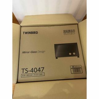 ツインバード(TWINBIRD)の【新品】TS-4047W TWINBIRD ミラーガラスオーブントースター(調理機器)