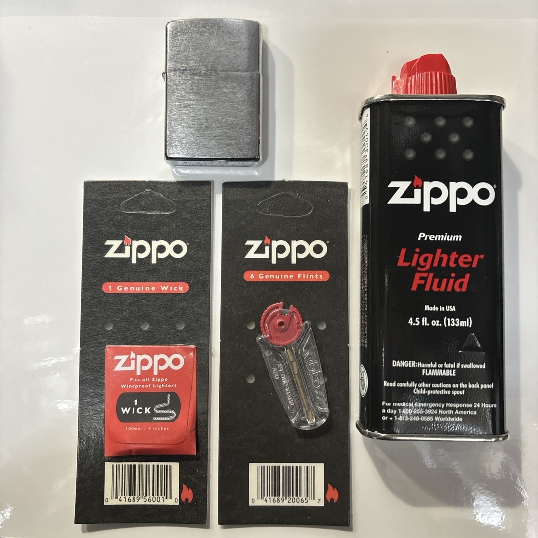 今だけの限定セール ZIPPO - ジッポー ライター・オイル・フリント・芯 Zippo 4点 タウン&カントリー
