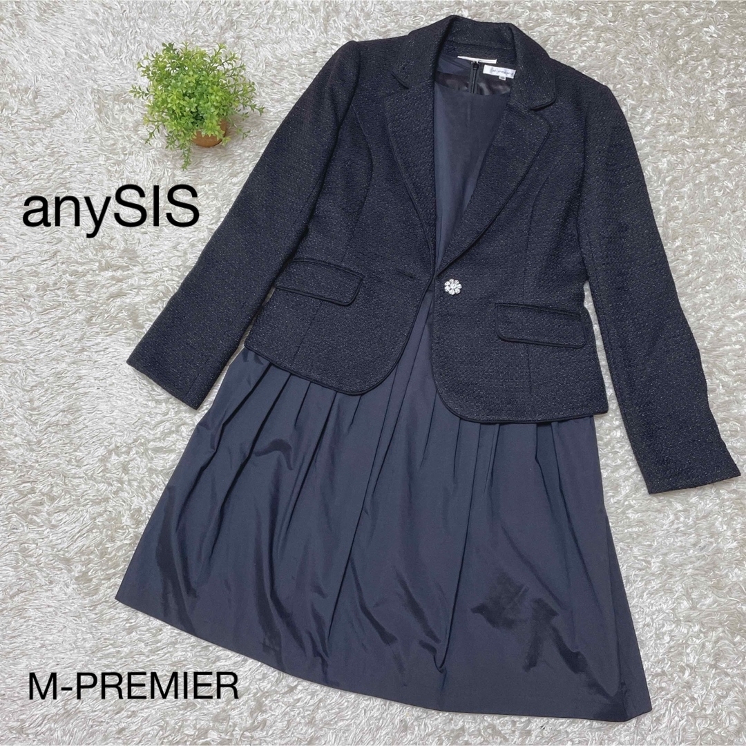 anySiS(エニィスィス)のanySIS × M-PREMIER スーツ　セットアップ　ワンピース　m-L レディースのレディース その他(セット/コーデ)の商品写真