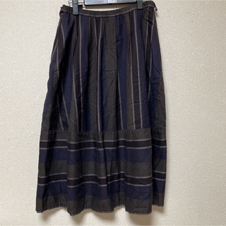 センソユニコ　萌　モユル　デザインロングスカート　変形　パッチワーク　綿