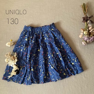 ユニクロ(UNIQLO)のUNIQLO ユニクロ ❁⃘✾ ティアードフラワースカート130(スカート)