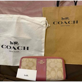 コーチ(COACH)のCOACH ピンク 財布 コーチ 長財布(財布)