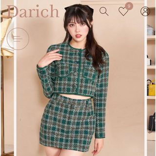 ダーリッチ(Darich)の【セット販売】チェックツイードショートジャケット& チェックツイードミニスカート(セット/コーデ)