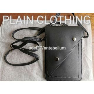 プレーンクロージング(PLAIN CLOTHING)の【新品】PLAIN CLOTHING2wayショルダーバッグ斜めがけポシェット黒(ショルダーバッグ)