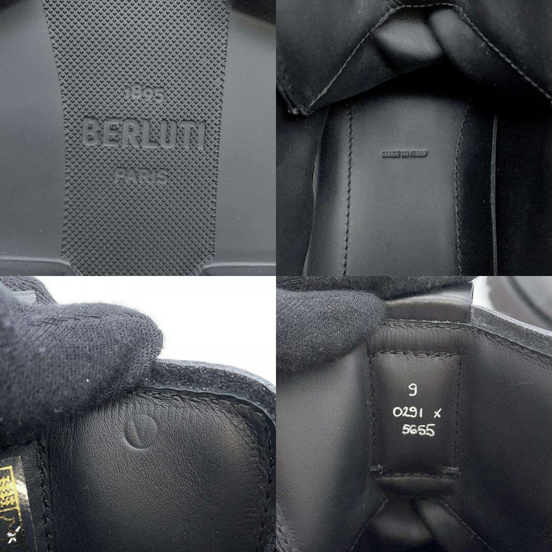 Berluti(ベルルッティ)のベルルッティ ブーツ レザー メンズサイズ9 S5655-001 Berluti 靴 黒 アウトレット品 メンズの靴/シューズ(ブーツ)の商品写真