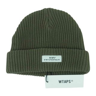 ダブルタップス(W)taps)のWTAPS ダブルタップス 21SS 211MADT-HT02 BEANIE 02 COPO COOLMAX ビーニー ニットキャップ オリーブ系 00【美品】【中古】(ニット帽/ビーニー)