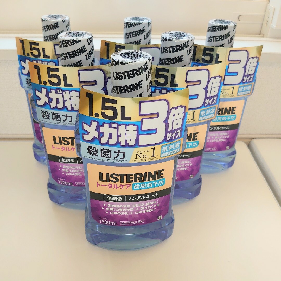 LISTERINE(リステリン)の【セット販売】リステリン1500ml 6本セット コスメ/美容のオーラルケア(マウスウォッシュ/スプレー)の商品写真