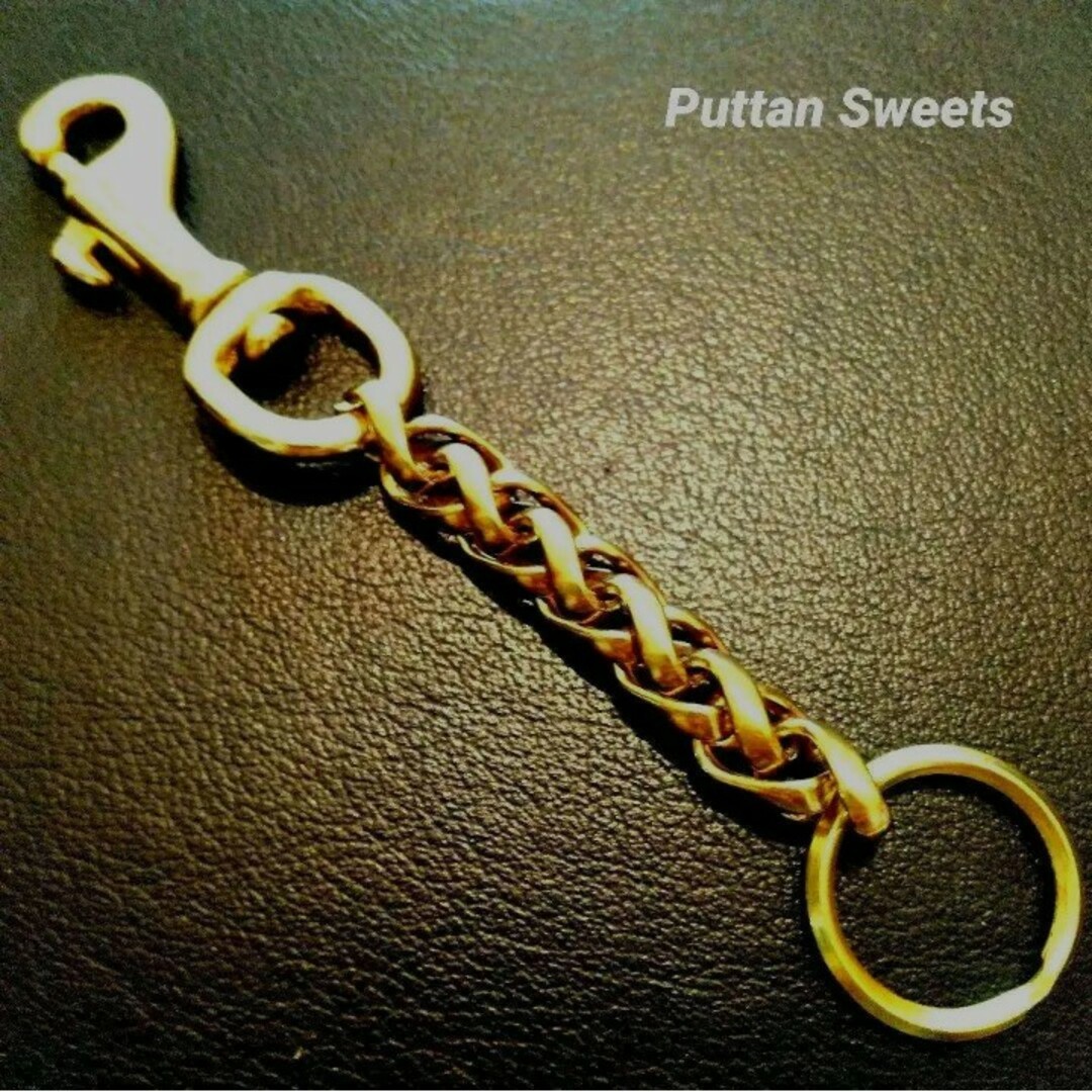 【Puttan Sweets】真鍮フレンチブレッドキーチェーン 607 メンズのファッション小物(キーホルダー)の商品写真