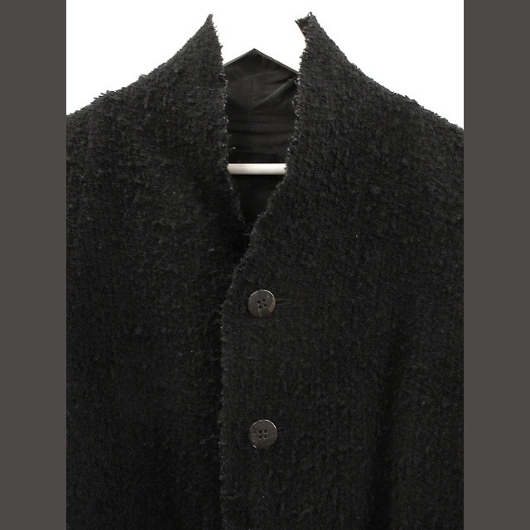 Jurgen Lehl(ヨーガンレール)のヨーガンレール ババグーリ ツイード コート ウール 黒 アウター 2019AW レディースのジャケット/アウター(その他)の商品写真