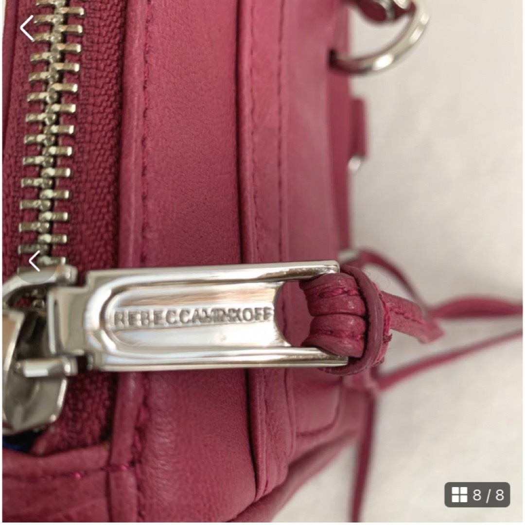 Rebecca Minkoff(レベッカミンコフ)の【REBECCA MINKOFF】ショルダーバッグ ラムレザー チェーン ピンク レディースのバッグ(ショルダーバッグ)の商品写真