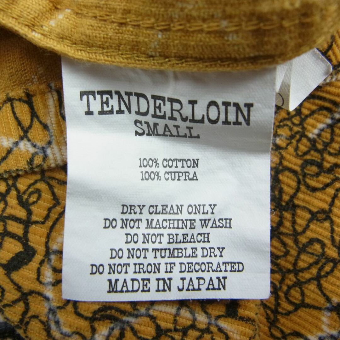 TENDERLOIN(テンダーロイン)のTENDERLOIN テンダーロイン T-CORDUROY SHT AS コーデュロイ 総柄 長袖 シャツ マスタード系 S【中古】 メンズのトップス(シャツ)の商品写真