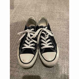 コンバース(CONVERSE)のコンバース　ローカット　黒 24.5cm(スニーカー)