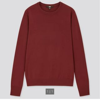 ユニクロ(UNIQLO)のエクストラファインメリノクルーネックセーター(ニット/セーター)