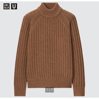 ユニクロ(UNIQLO)のローゲージモックネックセーター　ユニクロU(ニット/セーター)