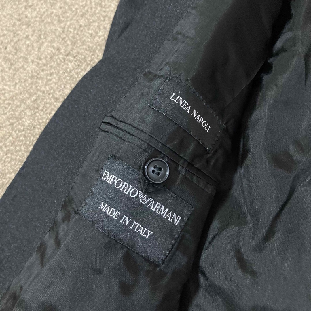 Emporio Armani(エンポリオアルマーニ)のエンポリオアルマーニ NAPOLI ジャケット テーラード スーツ ビジネス 黒 メンズのジャケット/アウター(テーラードジャケット)の商品写真