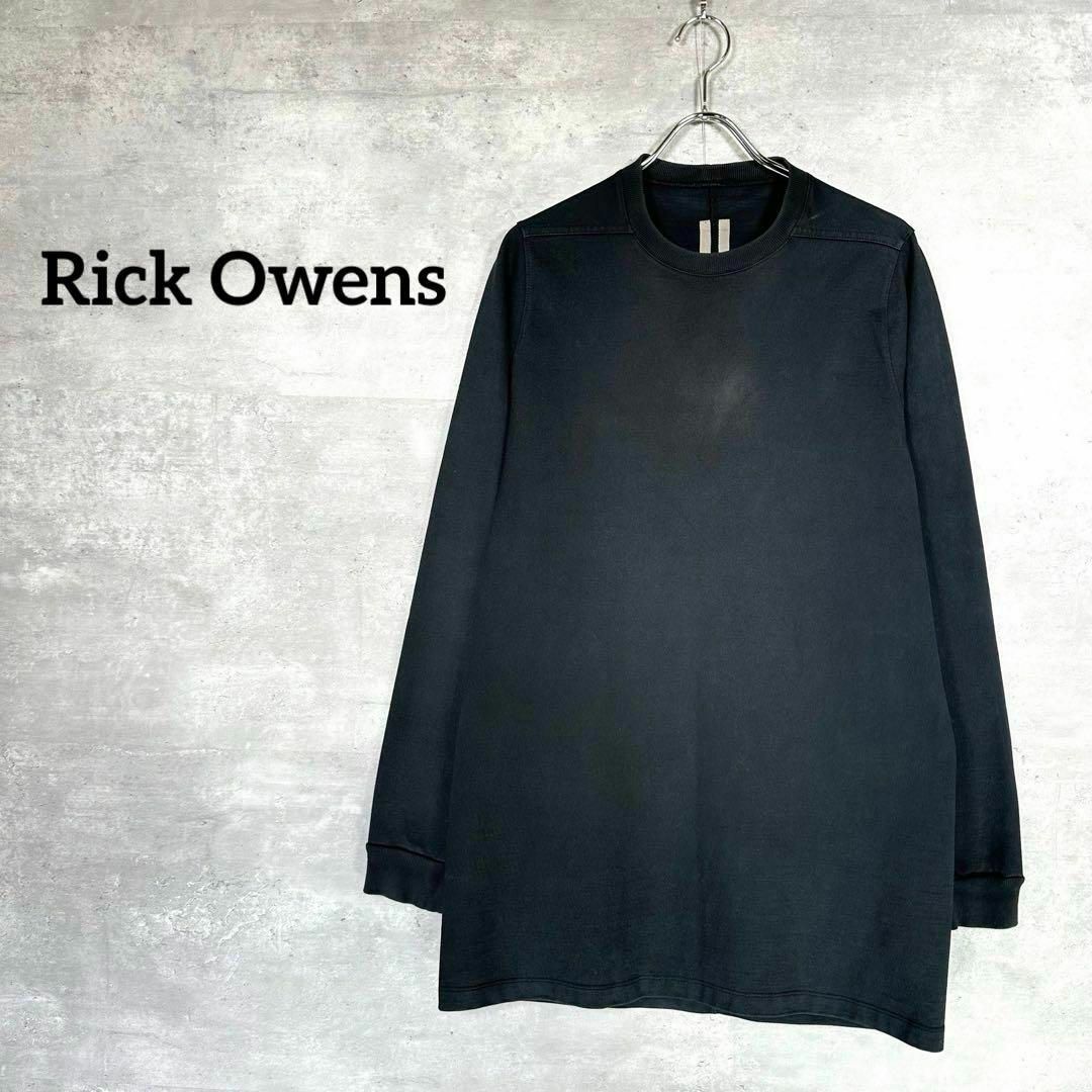Rick Owens(リックオウエンス)の『Rick Owens』(S) ロング丈  長袖Tシャツ / ネイビー メンズのトップス(Tシャツ/カットソー(七分/長袖))の商品写真