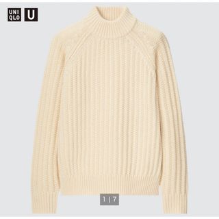 ユニクロ(UNIQLO)のローゲージモックネックセーター　ユニクロU(ニット/セーター)