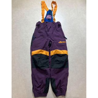 エレッセ(ellesse)の古着 90s ビンテージ スキーウェア レトロ M 紫 ビブパンツ(ウエア/装備)