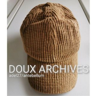 ドゥアルシーヴ(Doux archives)の【新品】doux archivesドゥアルシーヴコーデュロイキャップキャメル帽子(キャップ)