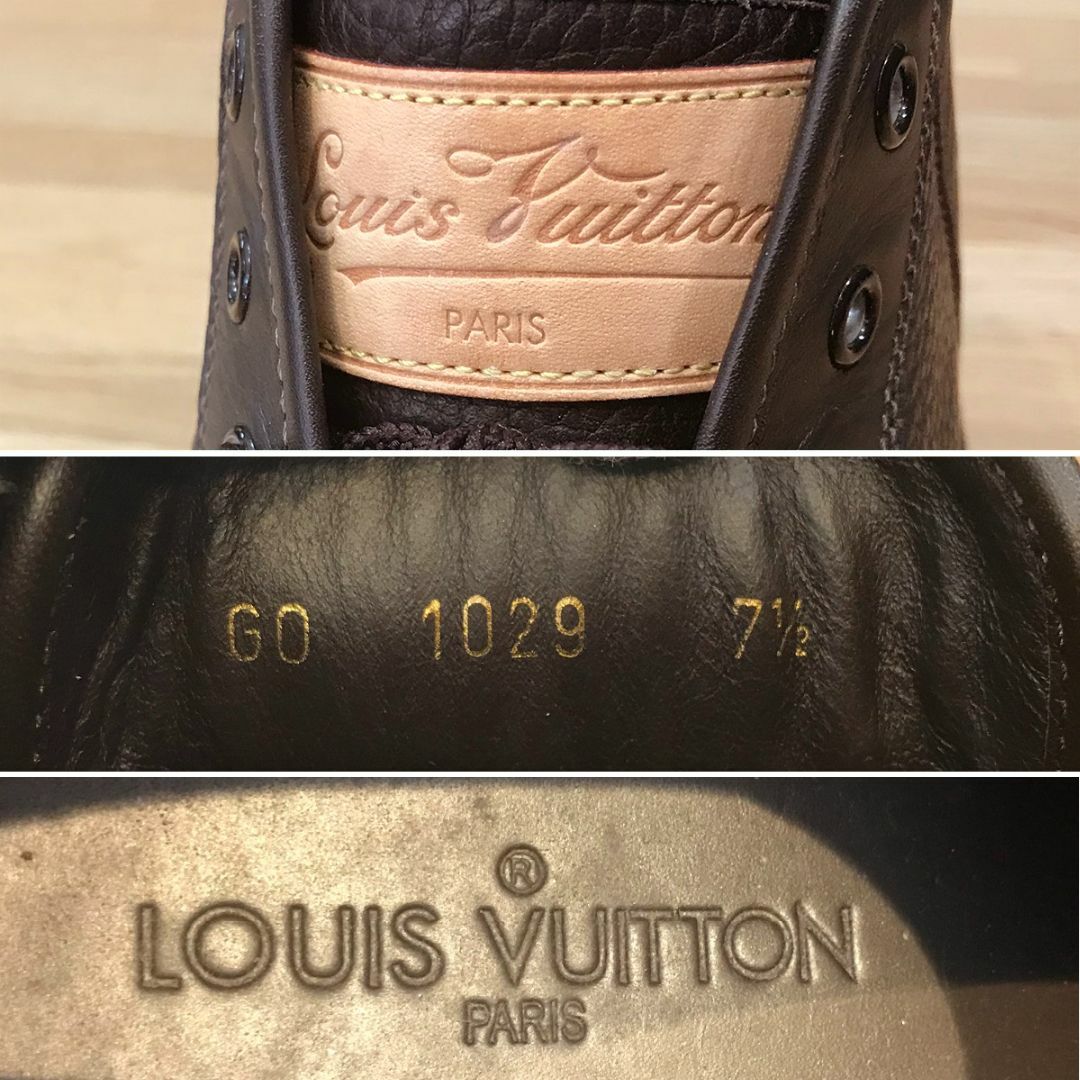 LOUIS VUITTON(ルイヴィトン)の良品 ルイヴィトン ハイカットスニーカー ブラウン 26 メンズの靴/シューズ(スニーカー)の商品写真