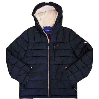 トミーヒルフィガー(TOMMY HILFIGER)の【M】TOMMY トミーヒルフィガー 中綿ダウンジャケット  ネイビー(ダウンジャケット)