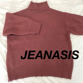 ジーナシス(JEANASIS)のJEANASIS ジーナシス　ハイネックプルオーバー　ニットワンピ(ニット/セーター)