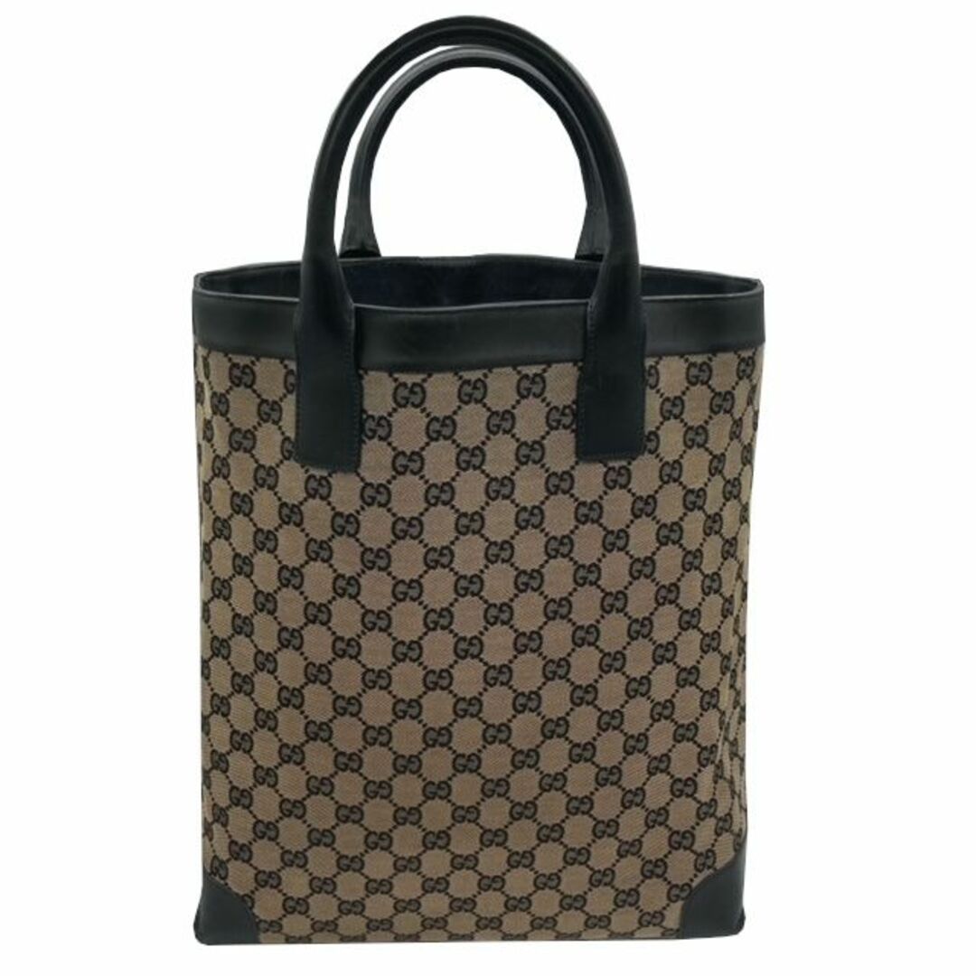 Gucci(グッチ)の【中古】GUCCI　グッチ　トートバッグ　キャンバス　GG　GGキャンバス　ベージュ　グレー　ブラック　002　1121　メンズ　レディース　バッグ　ハンドバッグ 【ブランドギャラリー千林店】 メンズのバッグ(トートバッグ)の商品写真